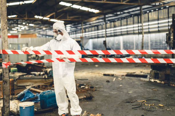 Professional Biohazard Cleanup technician working in Lakeville, MN